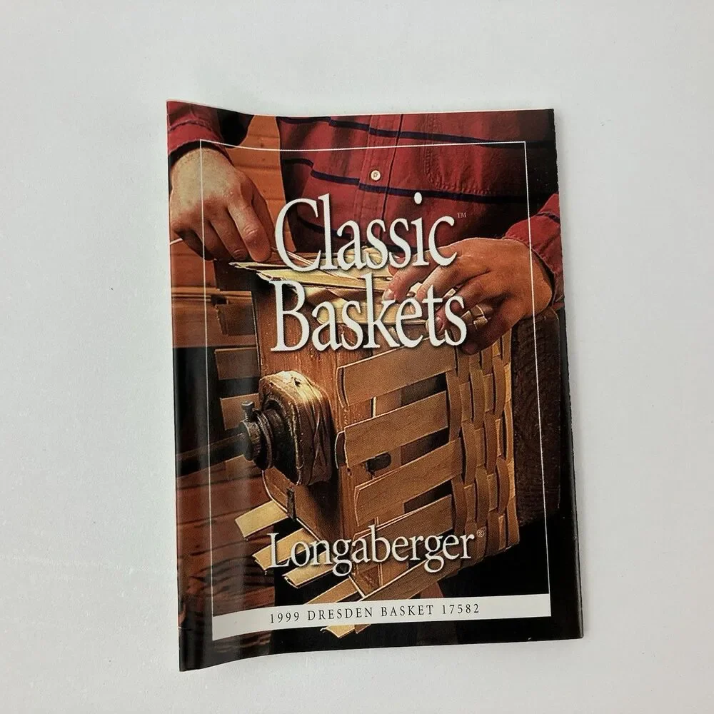 Longaberger Dresden Basket Set 1999| /w Lid VTG (17582)